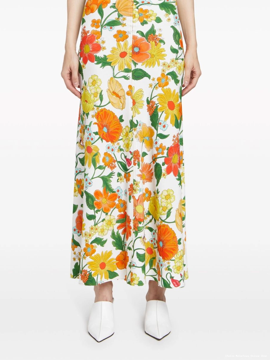 Cheap Stella Lady flared McCartney maxi Garden-print Women skirt 0418
